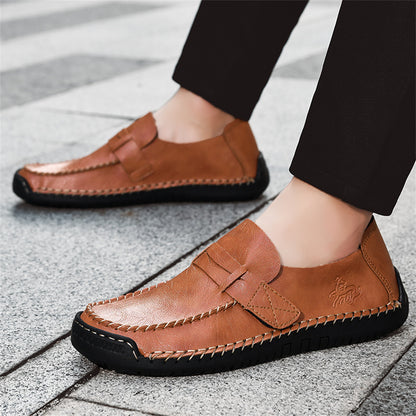 Soft-Soled Slip-On Casual Leather Shoes for Men