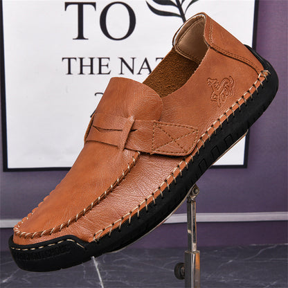 Soft-Soled Slip-On Casual Leather Shoes for Men