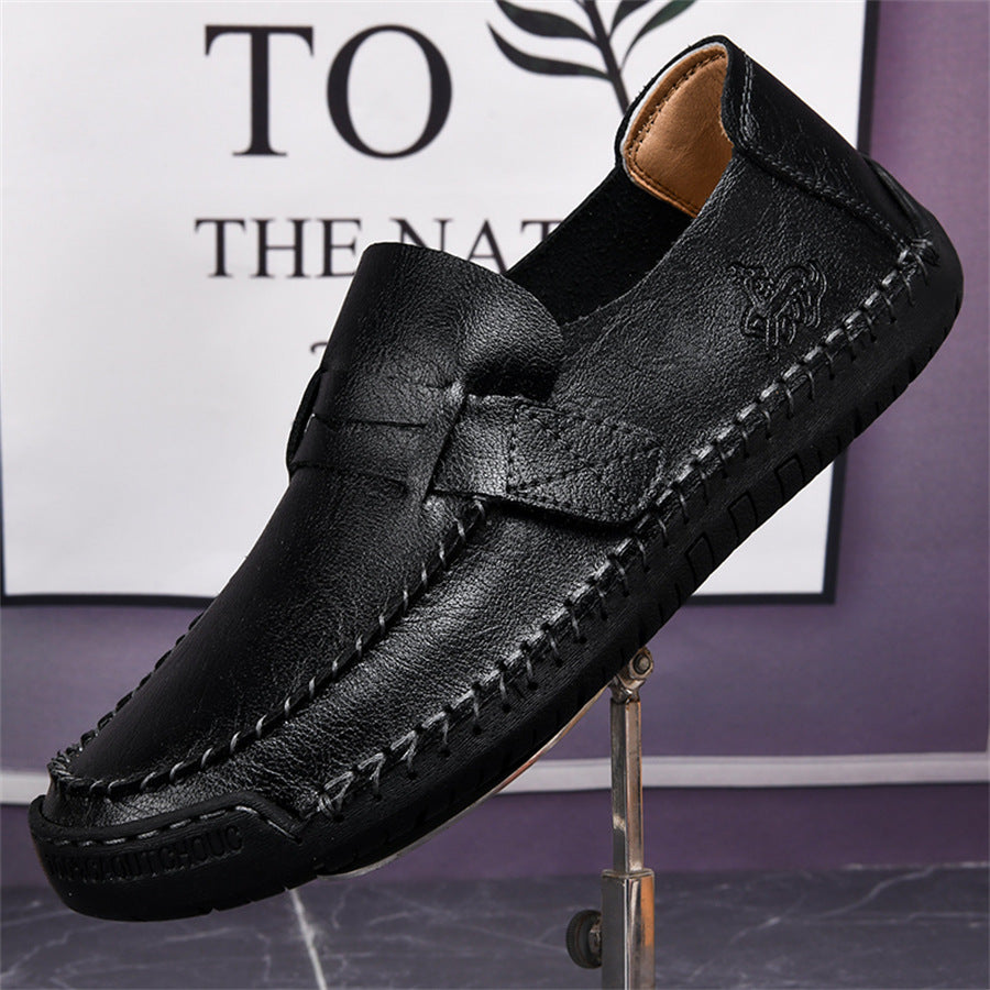 Soft-Soled Slip-On Casual Leather Shoes for Men