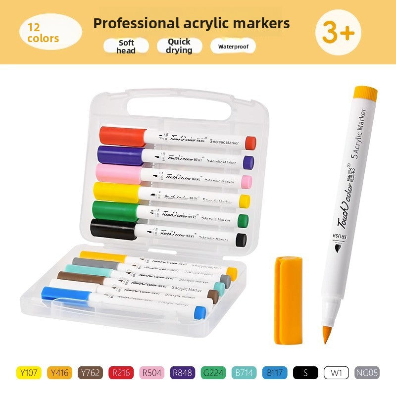 Soft Tip Acrylic Marker Pens Set