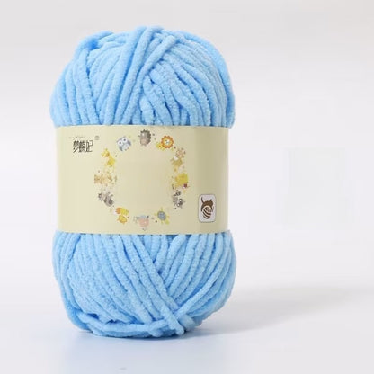 Soft Velvet Hand Knitting Yarn for DIY Crafts