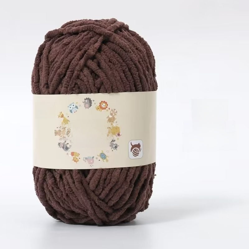 Soft Velvet Hand Knitting Yarn for DIY Crafts