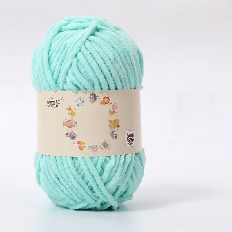 Soft Velvet Hand Knitting Yarn for DIY Crafts
