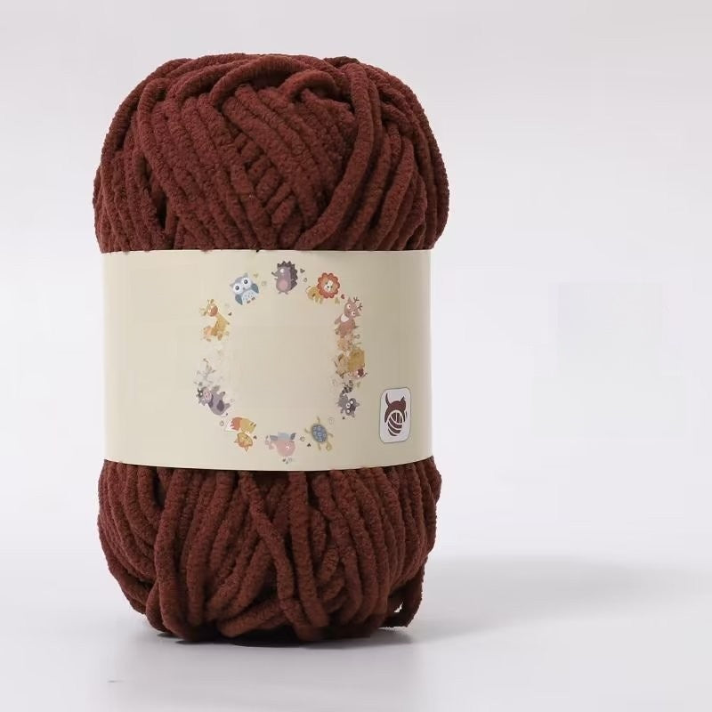 Soft Velvet Hand Knitting Yarn for DIY Crafts
