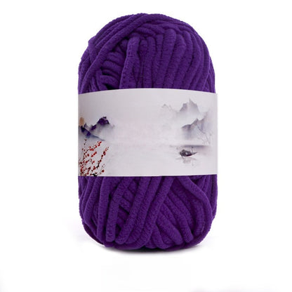 Soft Velvet Hand Knitting Yarn for DIY Crafts