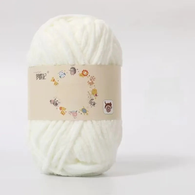 Soft Velvet Hand Knitting Yarn for DIY Crafts
