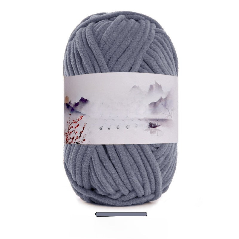 Soft Velvet Hand Knitting Yarn for DIY Crafts