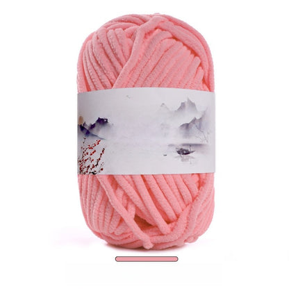 Soft Velvet Hand Knitting Yarn for DIY Crafts