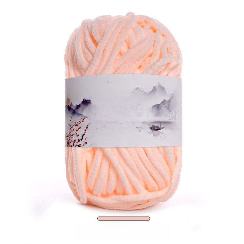Soft Velvet Hand Knitting Yarn for DIY Crafts
