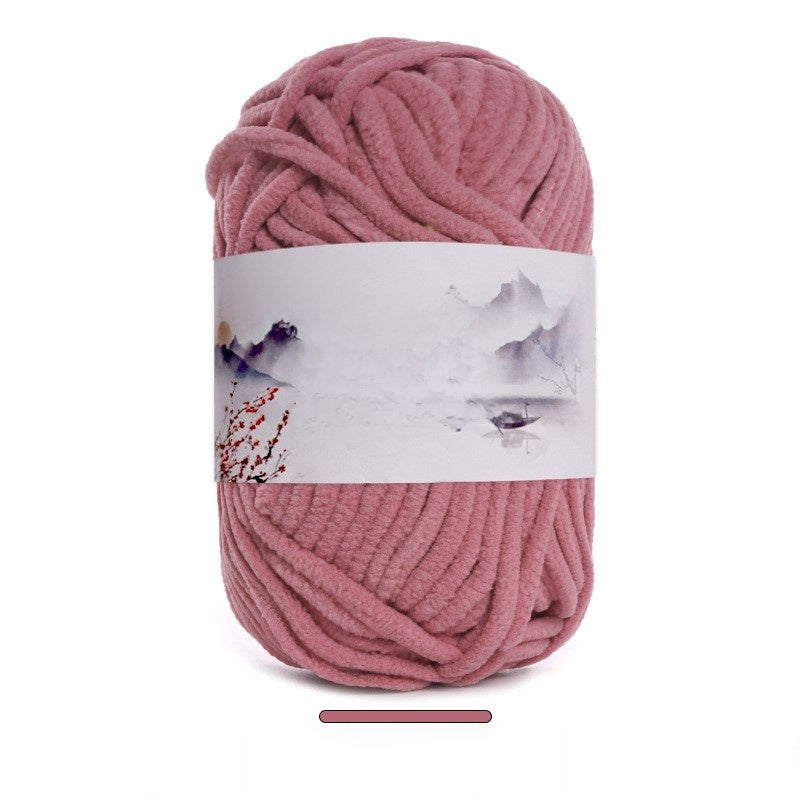 Soft Velvet Hand Knitting Yarn for DIY Crafts