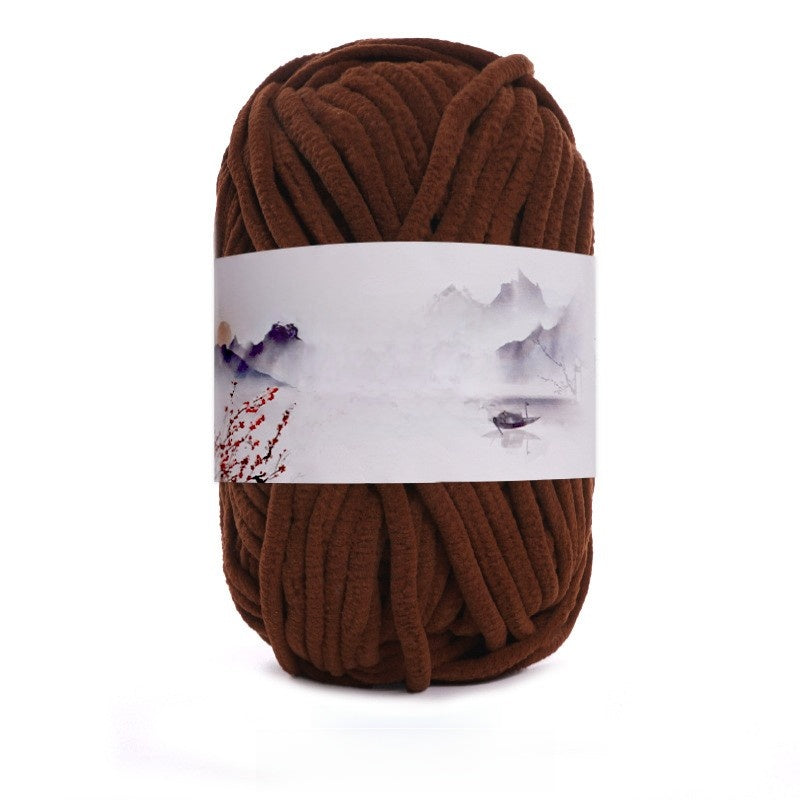 Soft Velvet Hand Knitting Yarn for DIY Crafts