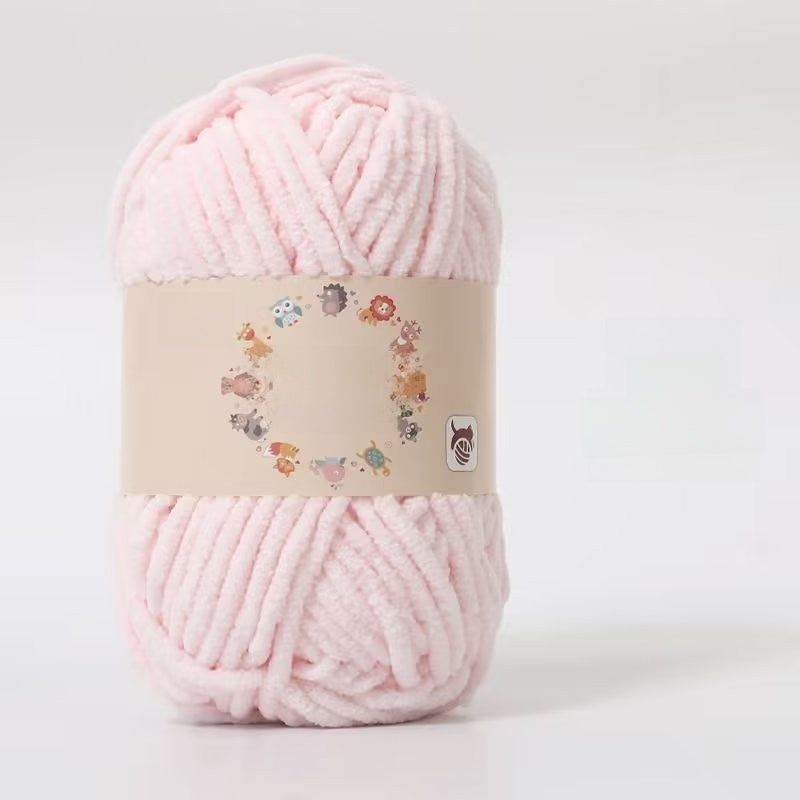 Soft Velvet Hand Knitting Yarn for DIY Crafts