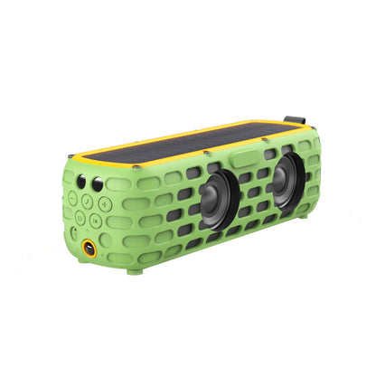 Solar Bluetooth Speaker with Light and Portable Design