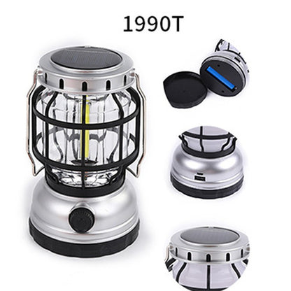 Solar Camping Lantern with Flame Effect