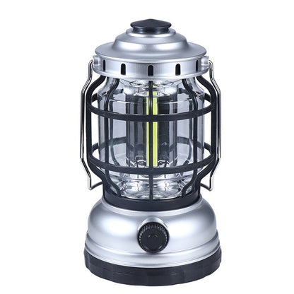 Solar Camping Lantern with Flame Effect