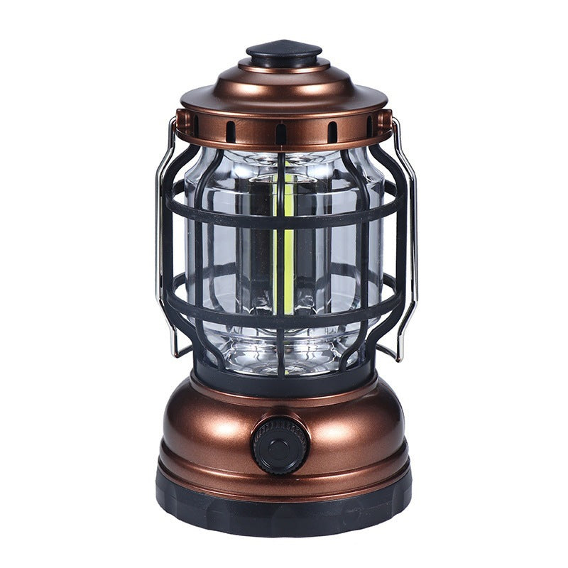 Solar Camping Lantern with Flame Effect
