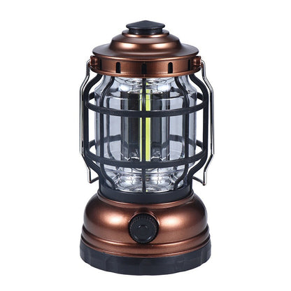 Solar Camping Lantern with Flame Effect