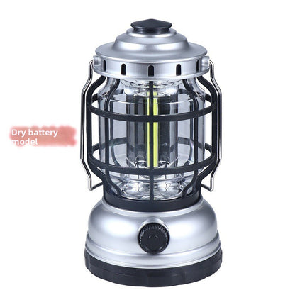 Solar Camping Lantern with Flame Effect