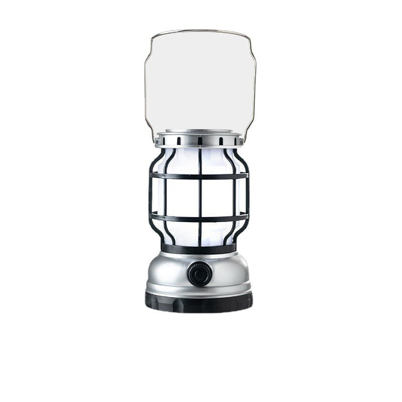 Solar Camping Lantern with Flame Effect