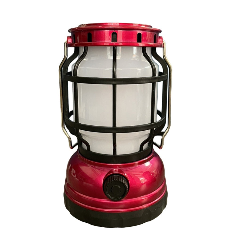 Solar Camping Lantern with Flame Effect