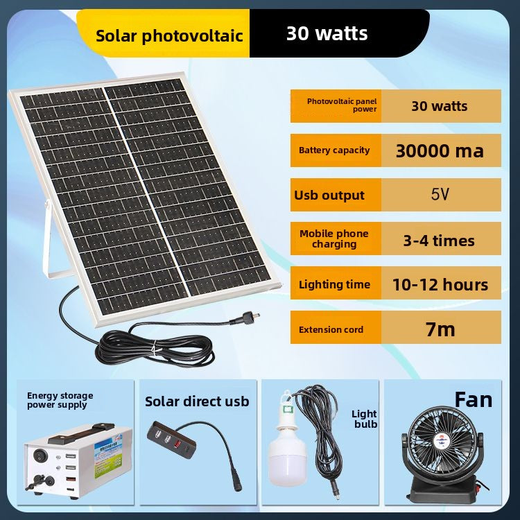 Solar Charger with Power Storage USB Portable