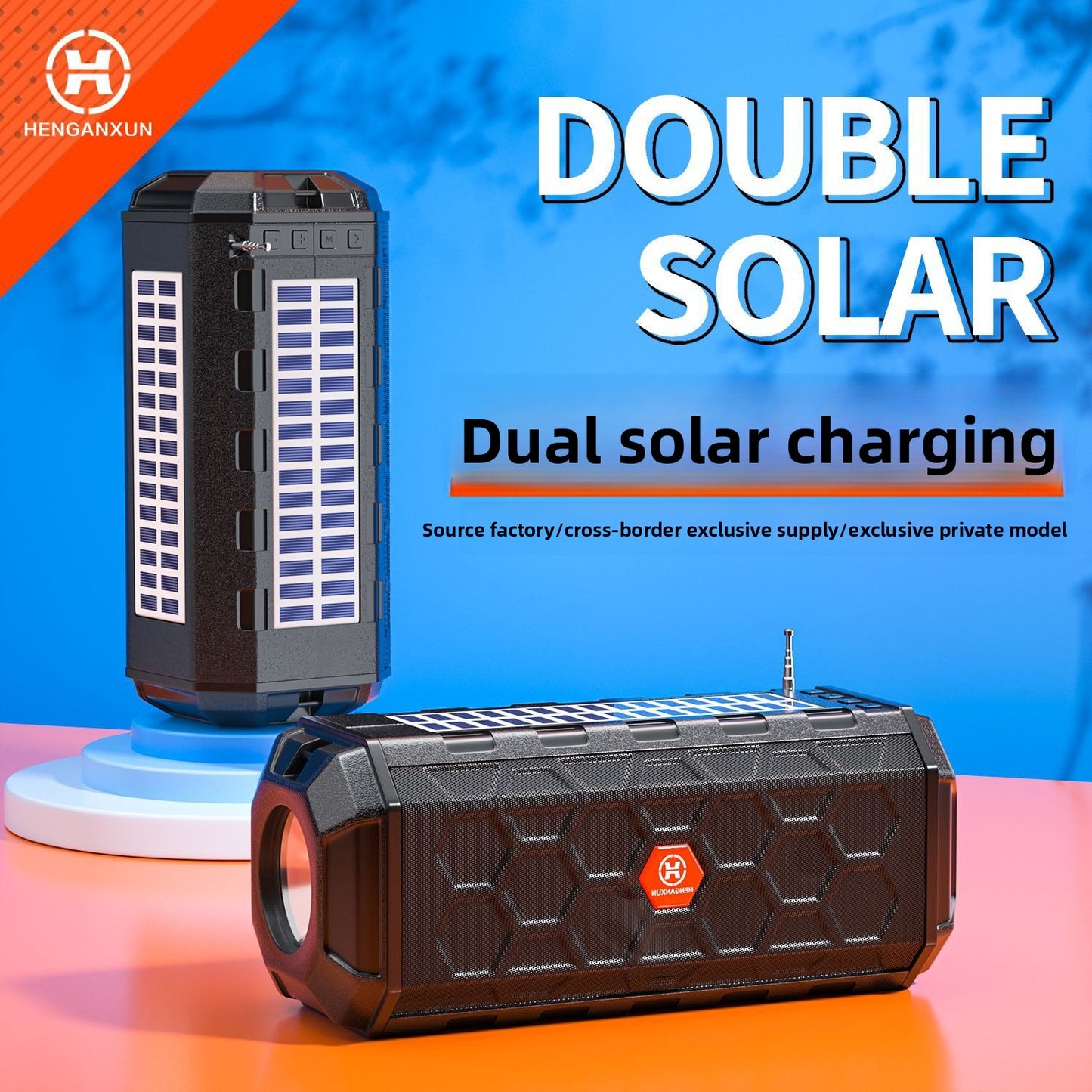 Solar charging Bluetooth stereo