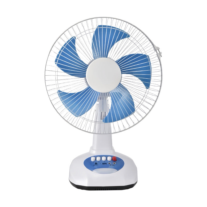 Solar Charging Portable Table Fan with Phone Charging