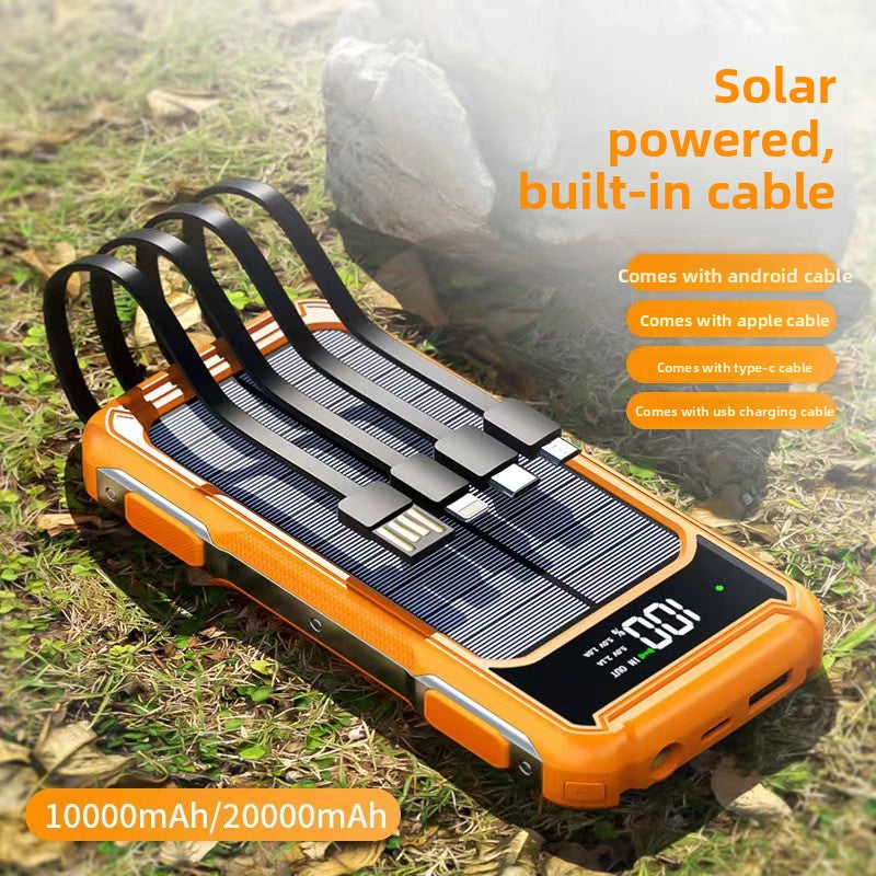 Solar Charging Power Bank 20000mAh with LED Light