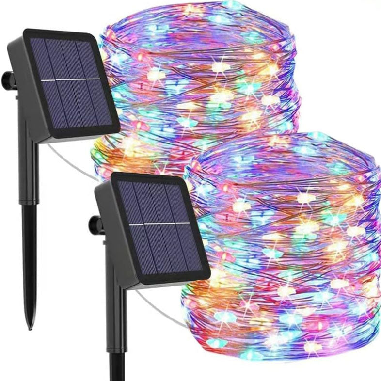 Solar Copper Wire Fairy Lights with Remote Control