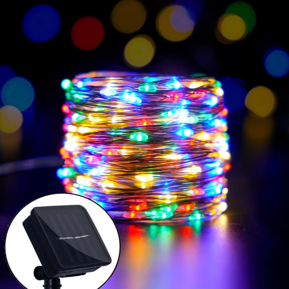 Solar Copper Wire Fairy Lights with Remote Control