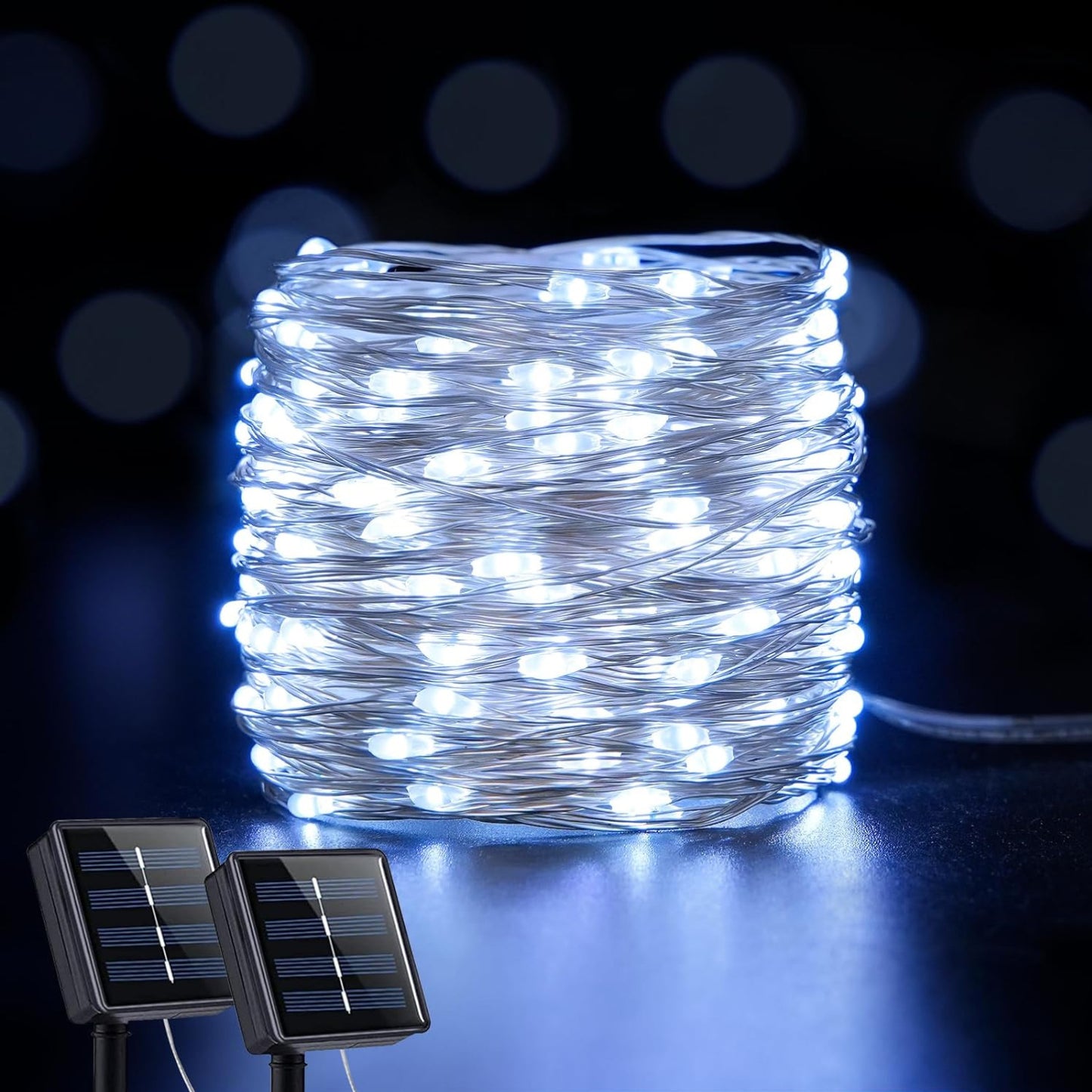 Solar Copper Wire Fairy Lights with Remote Control