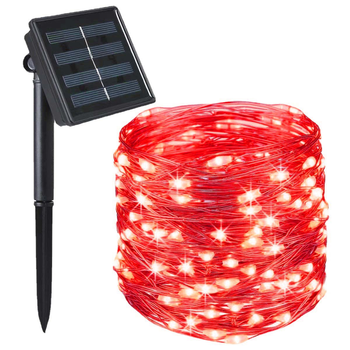 Solar Copper Wire Fairy Lights with Remote Control