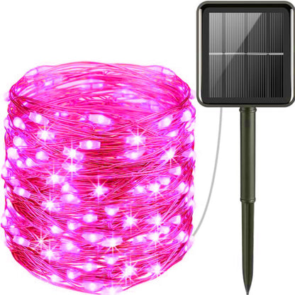 Solar Copper Wire Fairy Lights with Remote Control