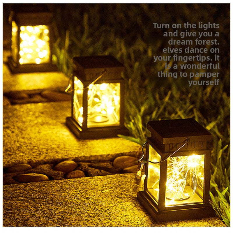 Solar Copper Wire Star Palace Lantern
