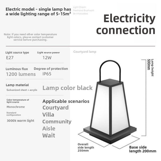 Solar Courtyard Lawn Lights