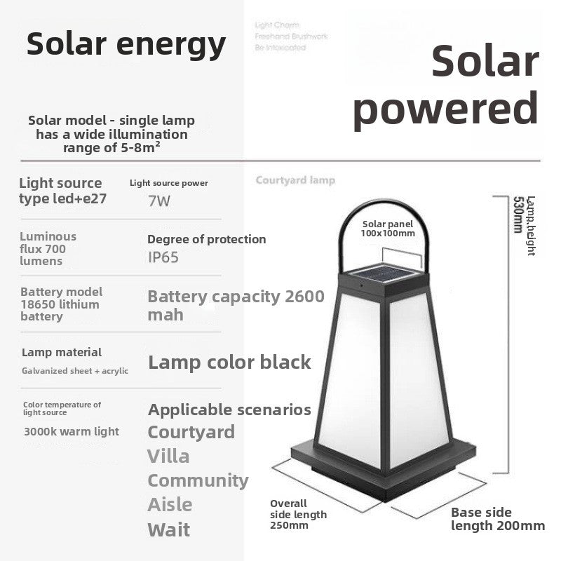 Solar Courtyard Lawn Lights
