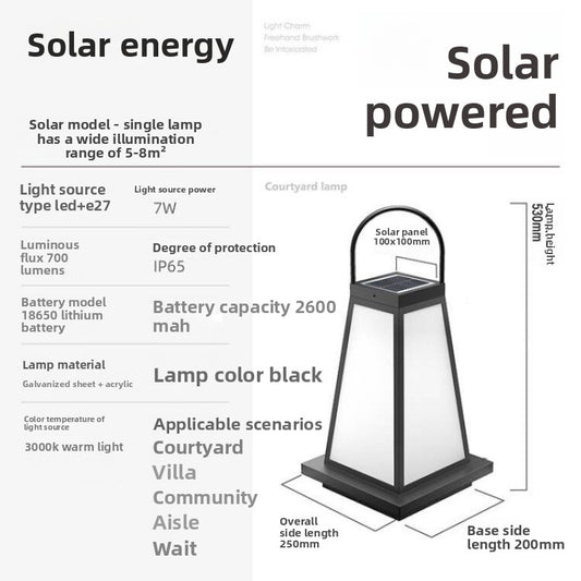 Solar Courtyard Lawn Lights