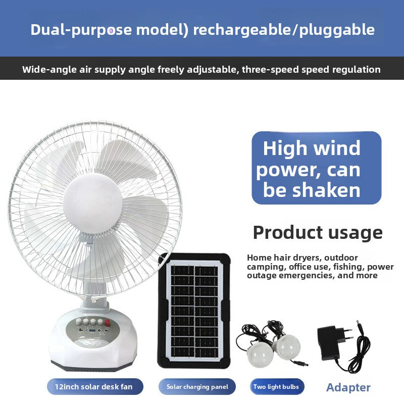 Solar Desk Fan