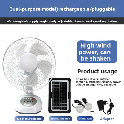 Solar Desk Fan