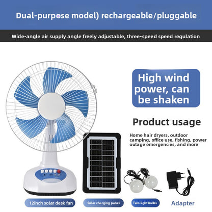 Solar Desk Fan