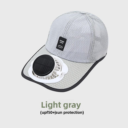 Solar Fan Baseball Cap with Breathable Mesh