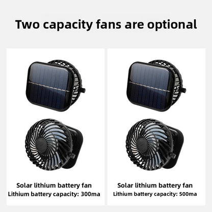 Solar fan cap