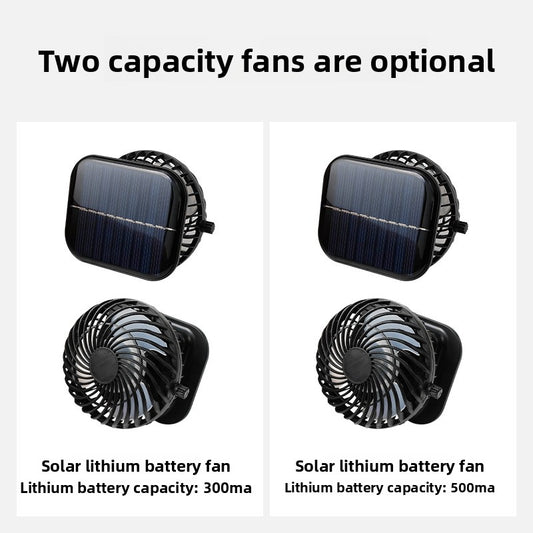 Solar fan cap