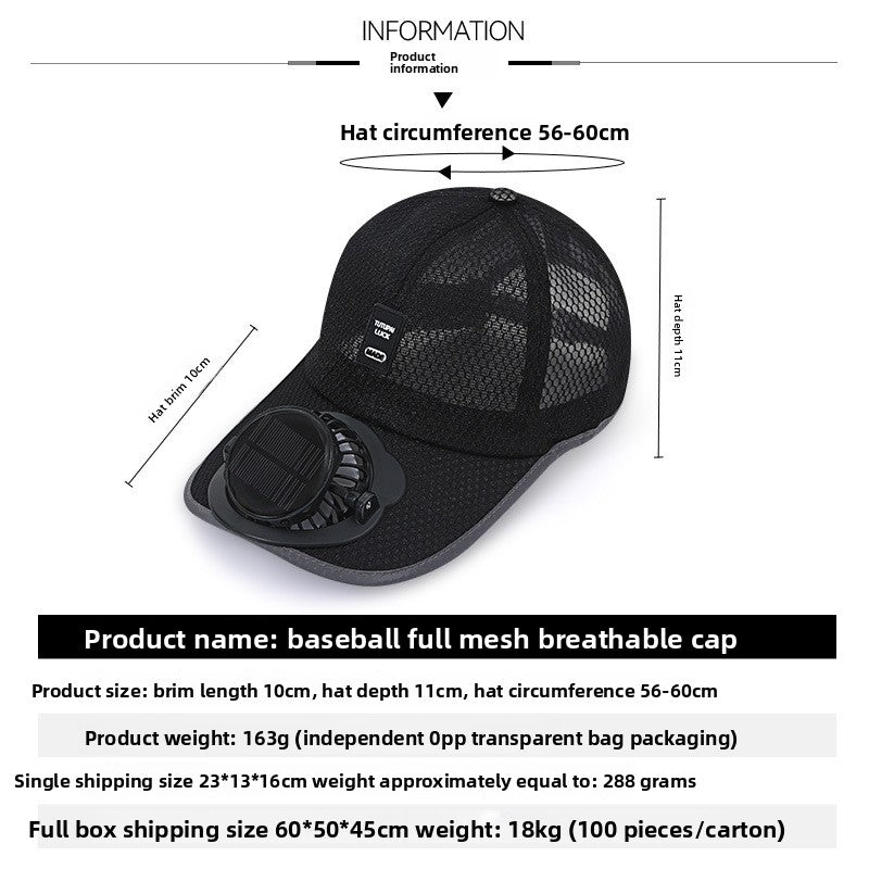 Solar Fan Hat
