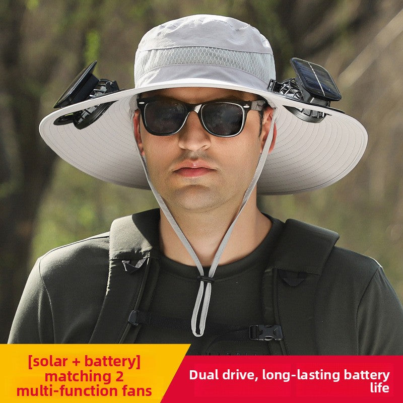 Solar Fan Hat with USB Charging Outdoor Cooling Cap