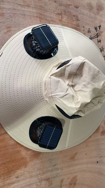 Solar Fan Hat with USB Charging Outdoor Cooling Cap