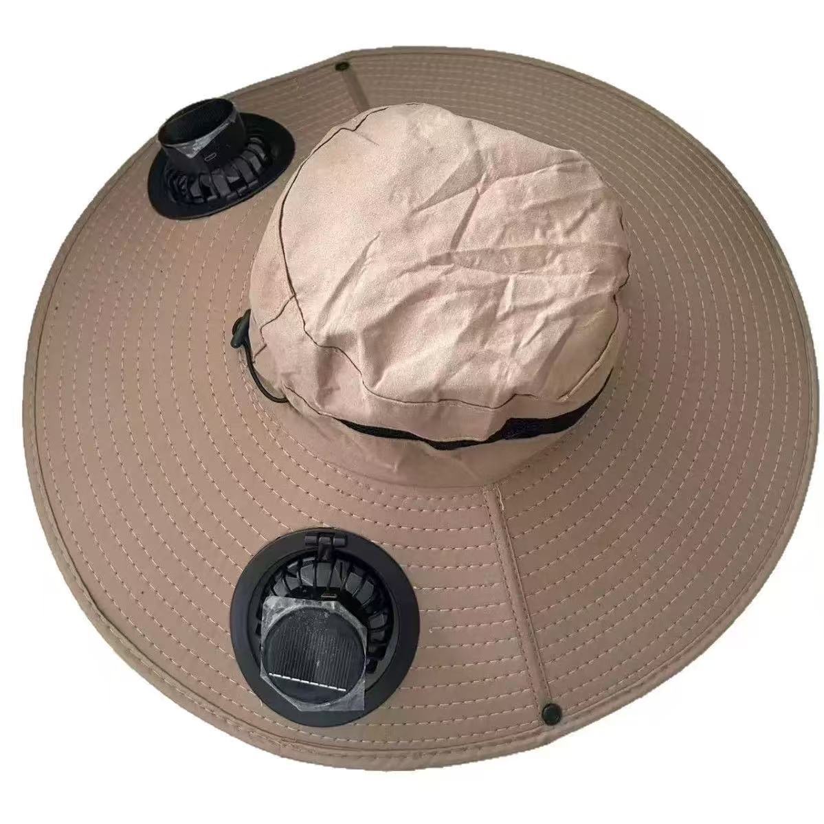 Solar Fan Sun Hat French Style Straw Hat for Women Summer Sun Protection Breathable Adjustable Wide Brim