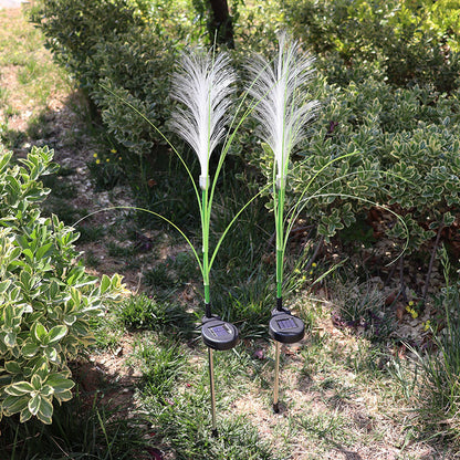 Solar Fiber Optic Reed Lawn Lamp