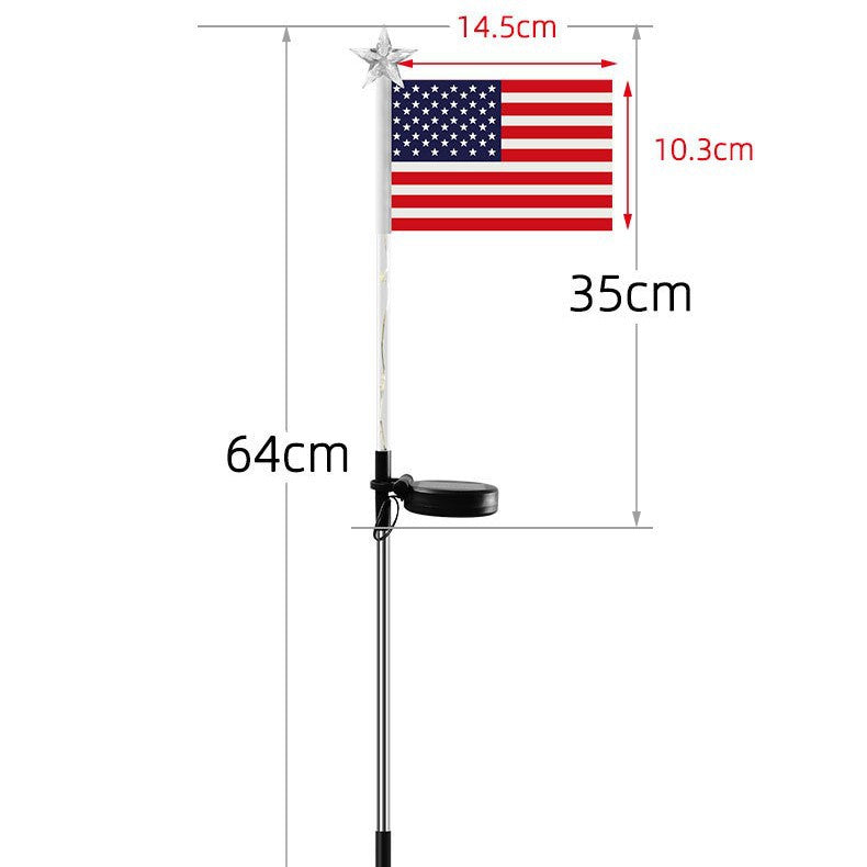 Solar Flag Ground Lights