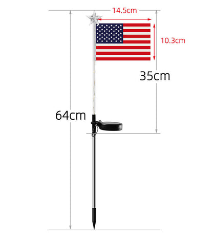 Solar Flag Ground Lights